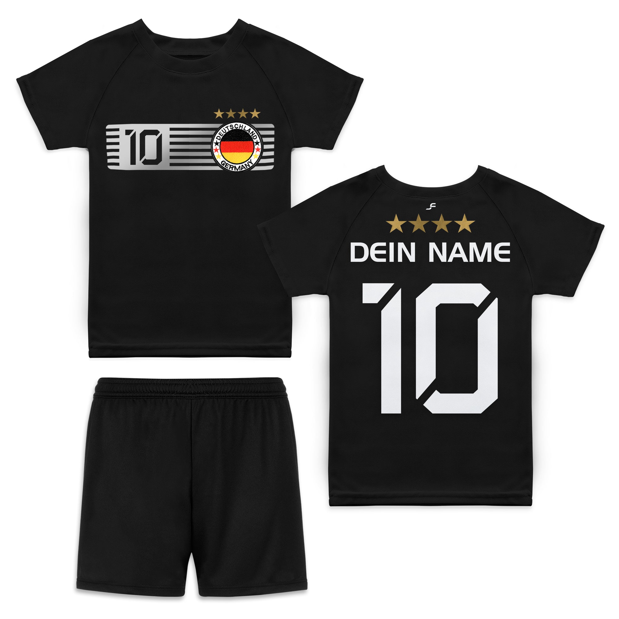 Deutschland personalisiertes Kinder & Herren Set Trikot + Hose WM 2024