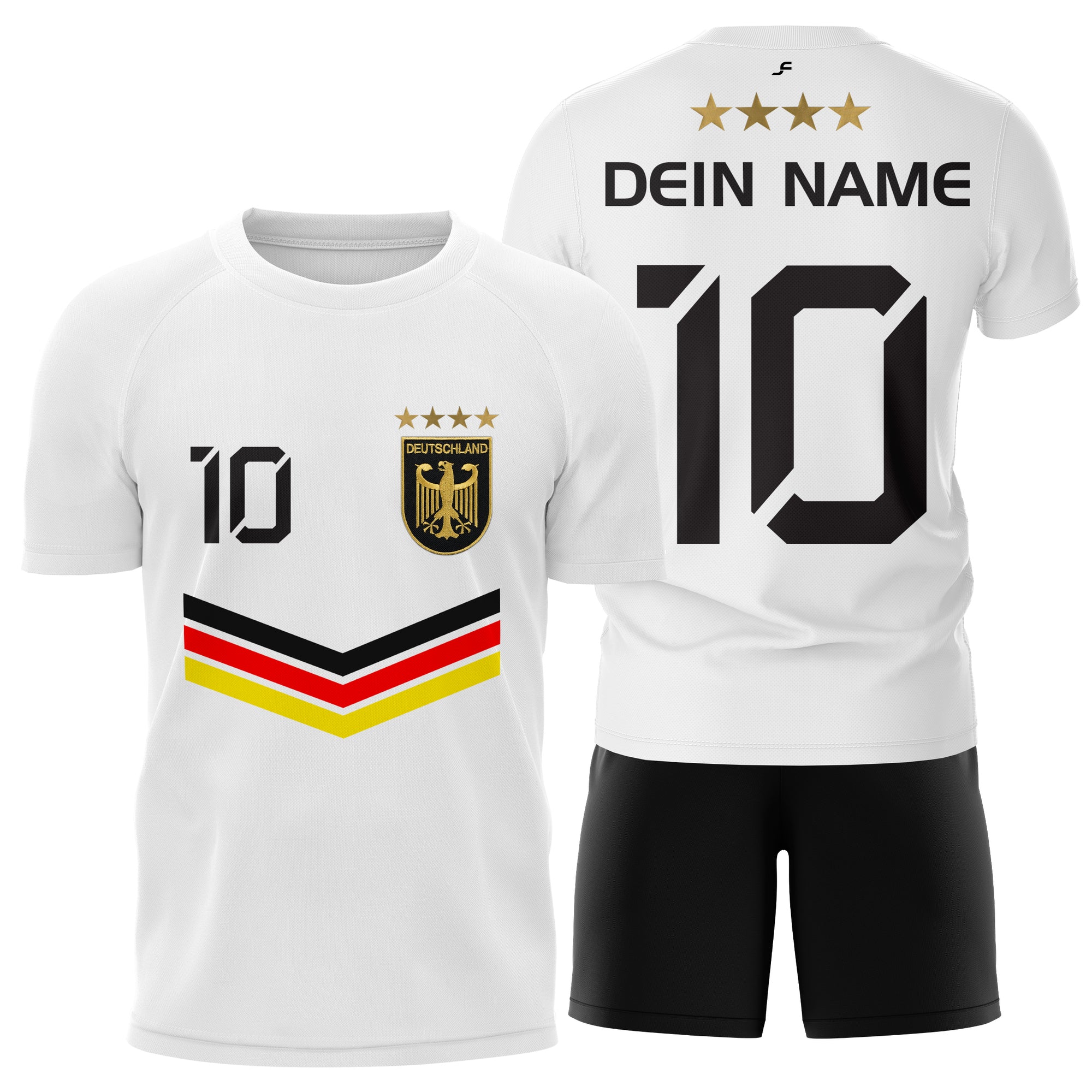 Personalisiertes Deutschland Fußball Set für Herren & Damen