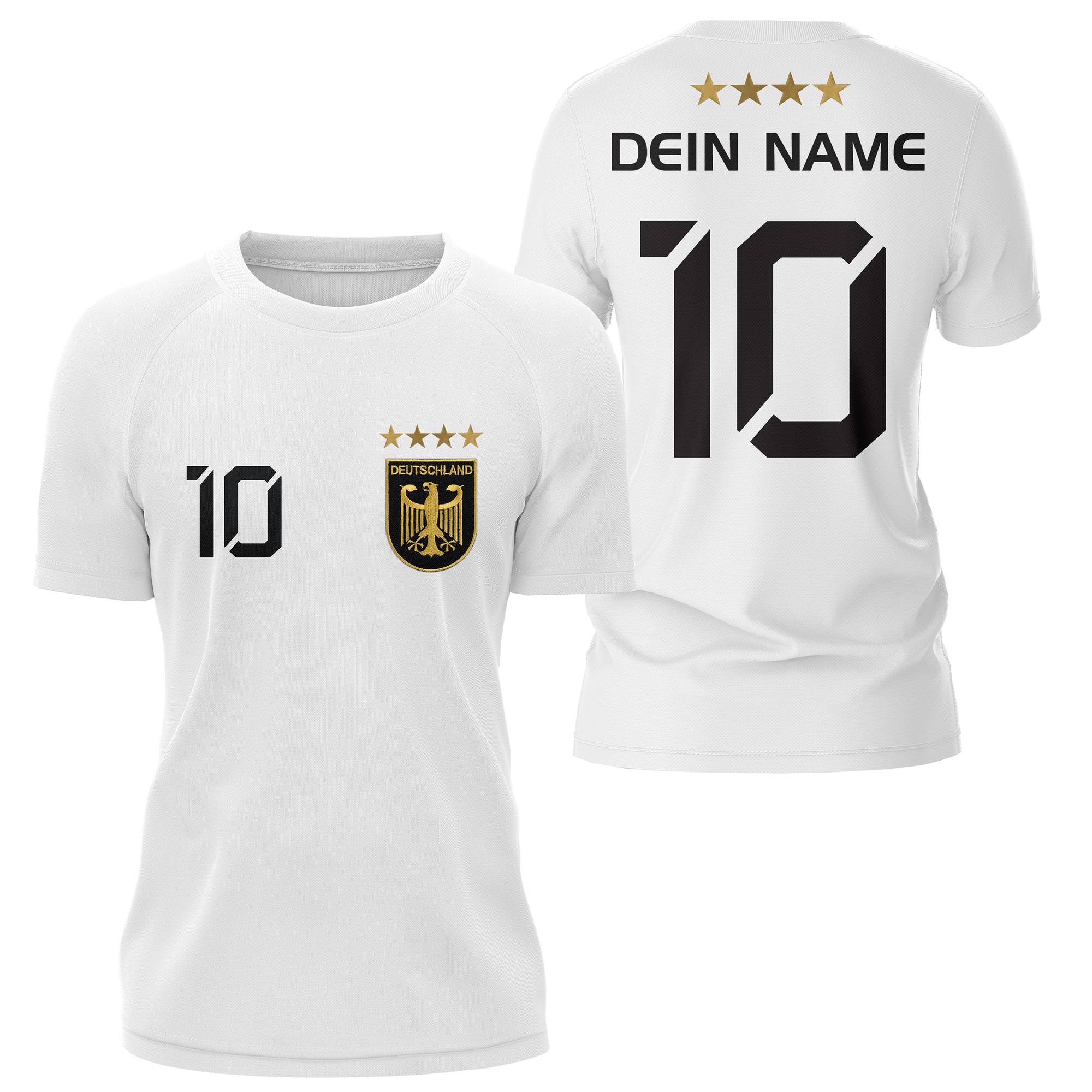 Personalisierte Damen Fußball Trikot mit deinem Namen und Nummer - DE Fanshop