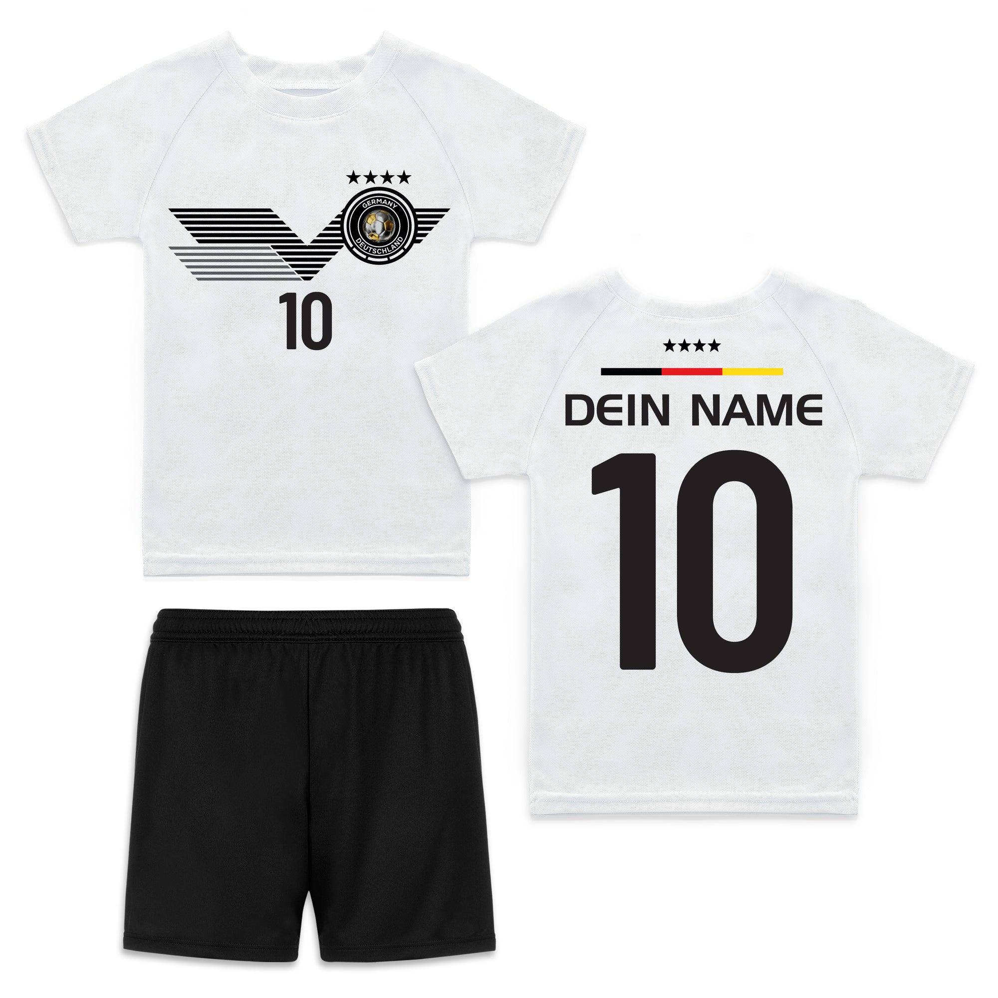 Personalisierte Deutschland Fußball Set für Kinder