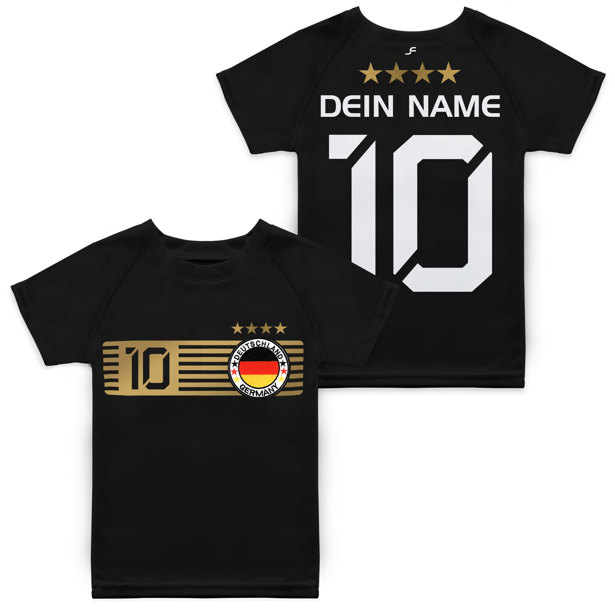Personalisierte Fußball Trikot für Kinder mit deinem Namen und Nummer - DE Fanshop