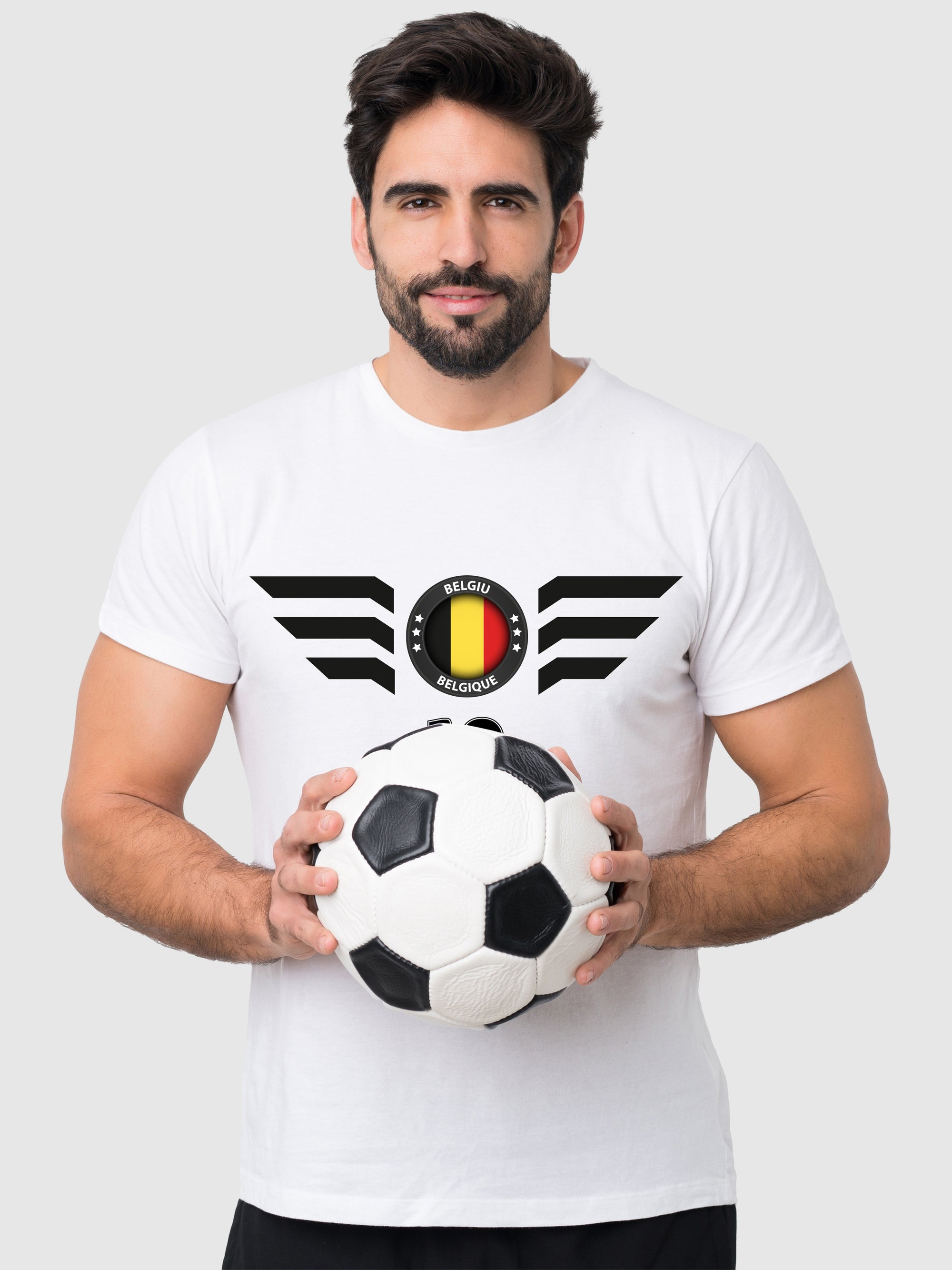 Belgien Fußball Trikot mit Dein Name + Hose Stutzen