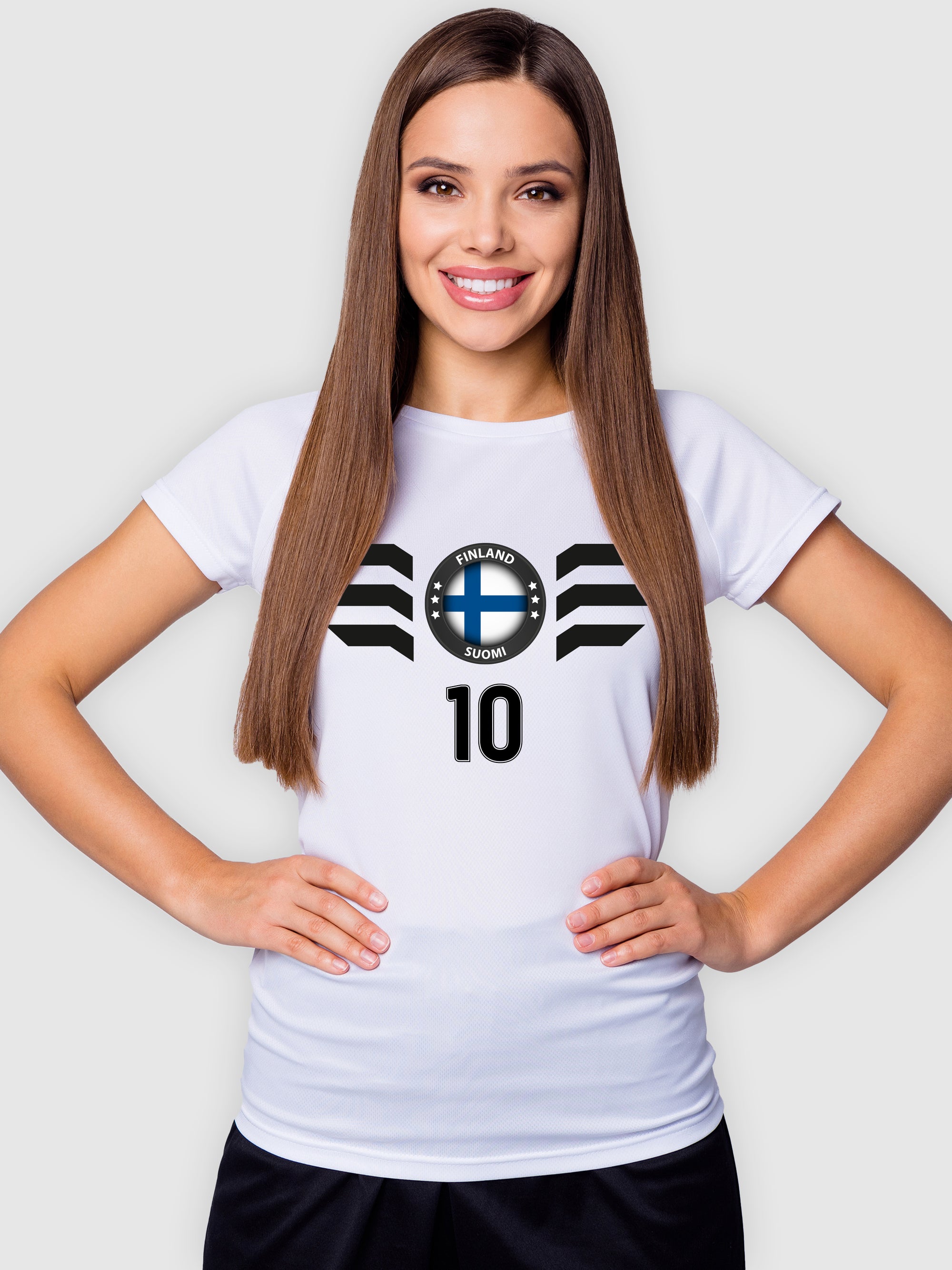 Finnland Fußball Trikot mit Dein Name + Hose Stutzen